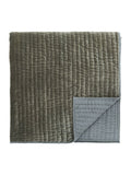 Bedeck of Belfast green velvet quilted throw 220x200cm (British brand)