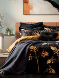 Ted Baker black branded button velvet cushion 50x50 cm - British product