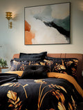 Ted Baker black branded button velvet cushion 50x50 cm - British product