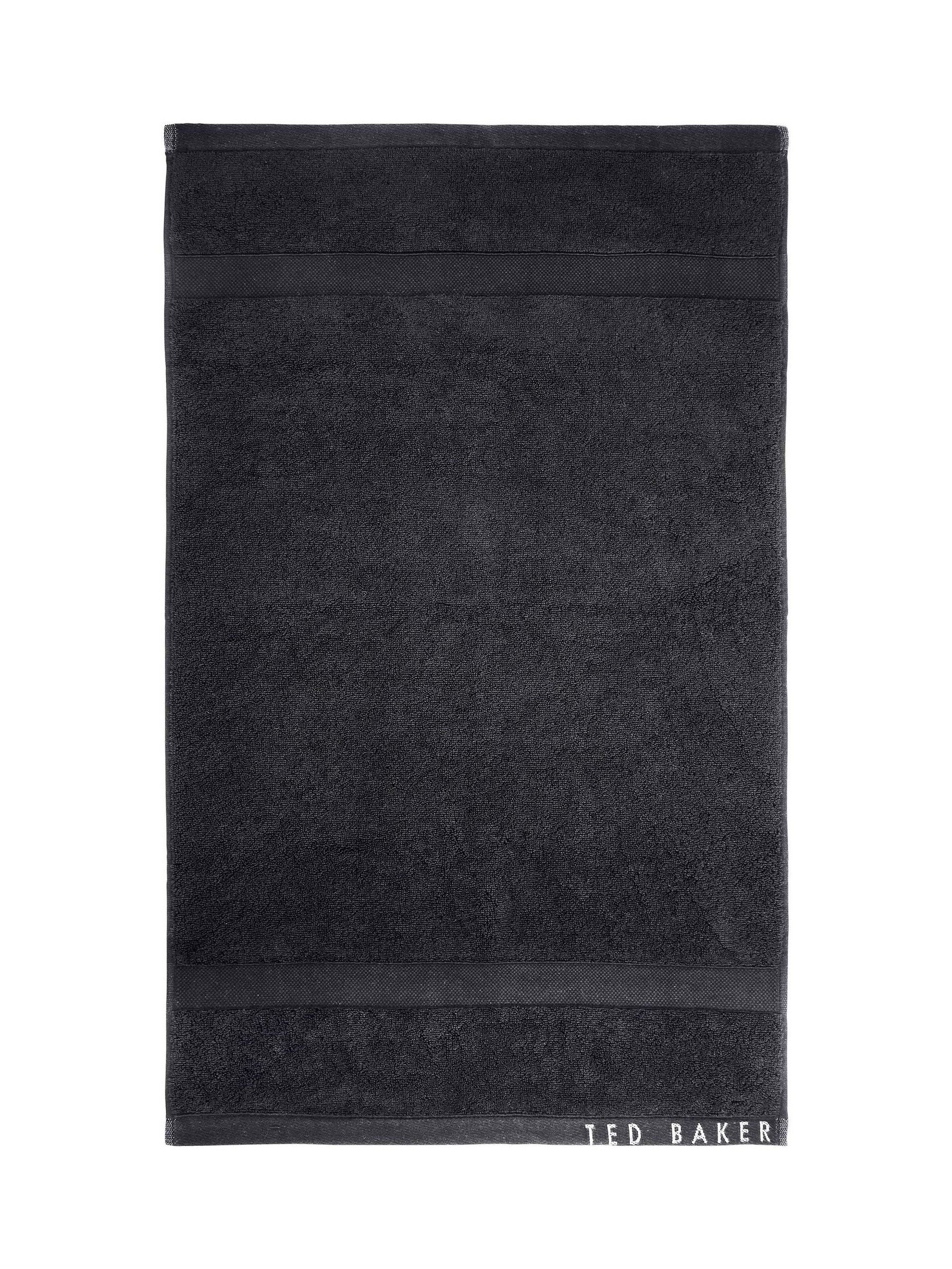 Ted Baker black luxury towel, zero-twist cotton, imported from the UK
