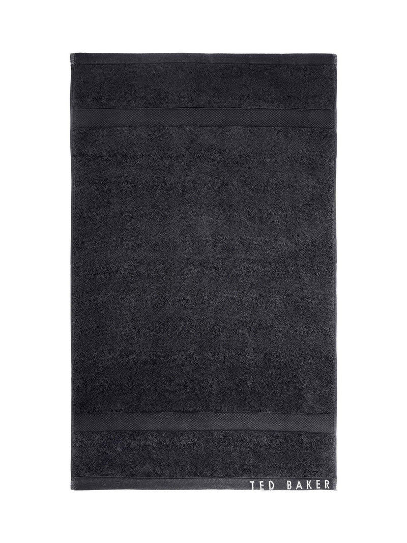 Ted Baker black luxury towel, zero-twist cotton, imported from the UK