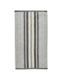 Helena Springfield beach house stripe towel in linen grey, UK version