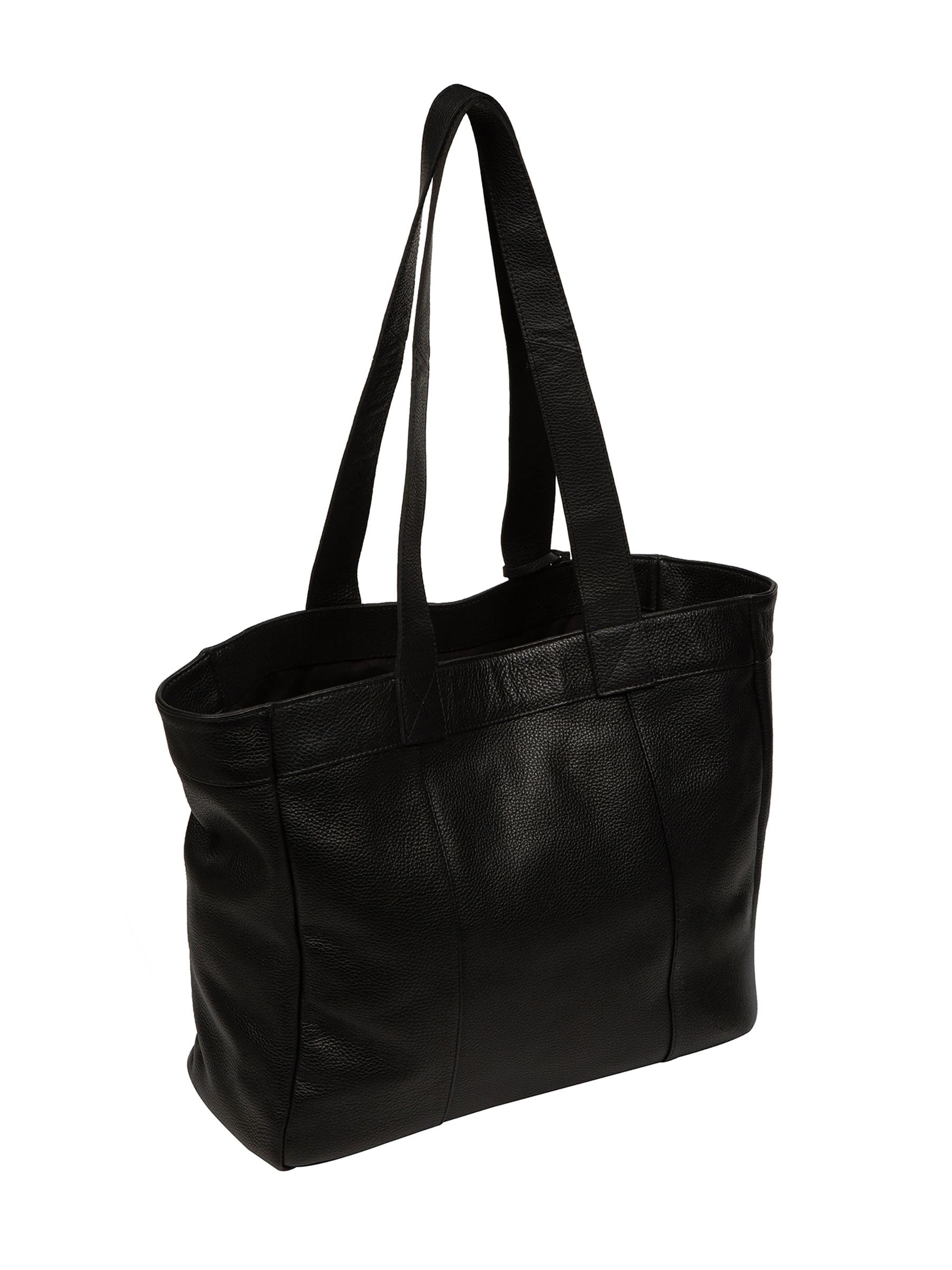 Cultured London black stripe Gisella leather tote bag, UK version