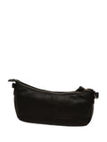 Cultured London black Elowen leather crossbody bag - British product