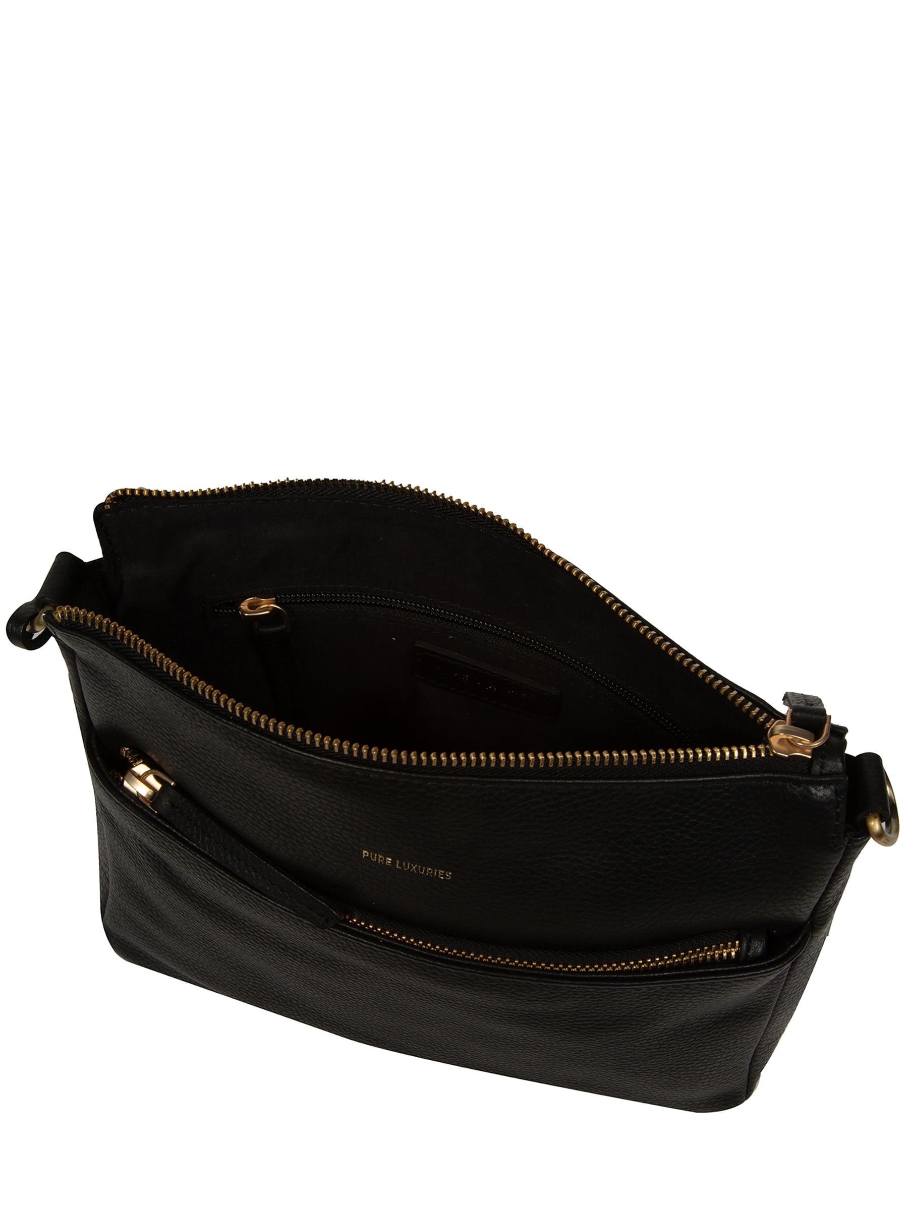 Pure Luxuries London black Celestine cross body bag, UK version