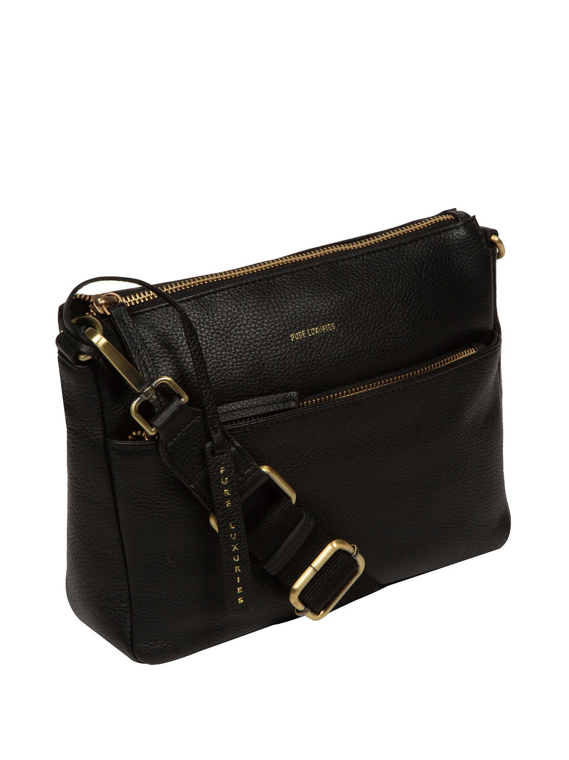 Pure Luxuries London black Celestine cross body bag, UK version