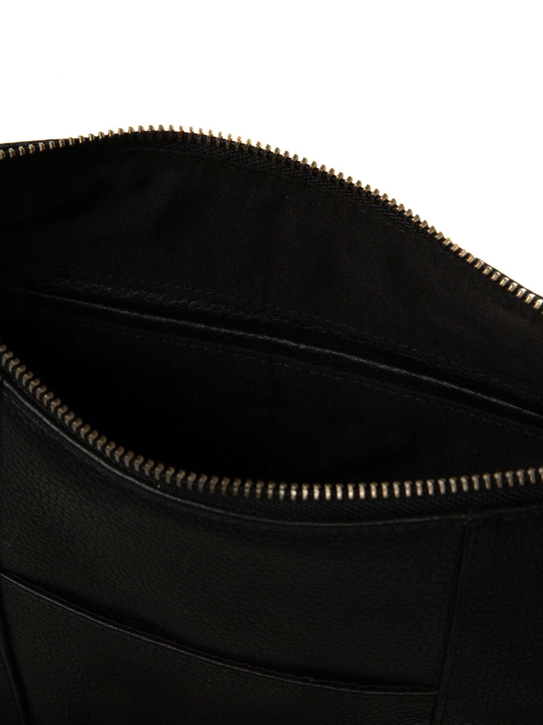 Cultured London black Sylvie leather shoulder bag, UK version