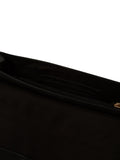 Pure Luxuries London black leather clutch bag, UK version