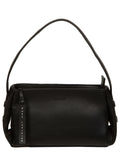 Pure Luxuries London black Rosamund leather grab bag (British brand)