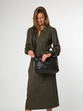 Cultured London black Ondine leather shoulder bag - British product