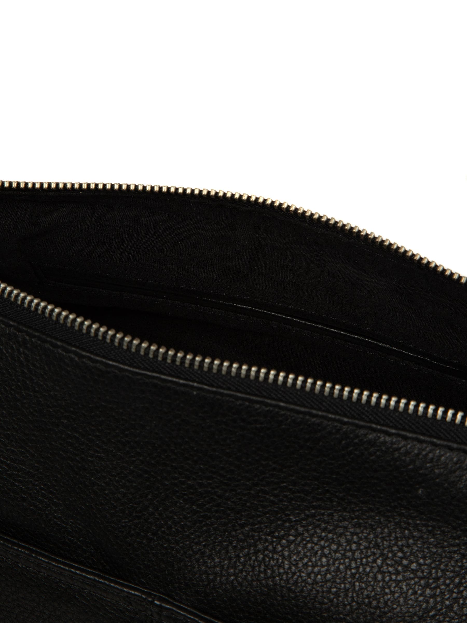 Cultured London black Ondine leather shoulder bag - British product