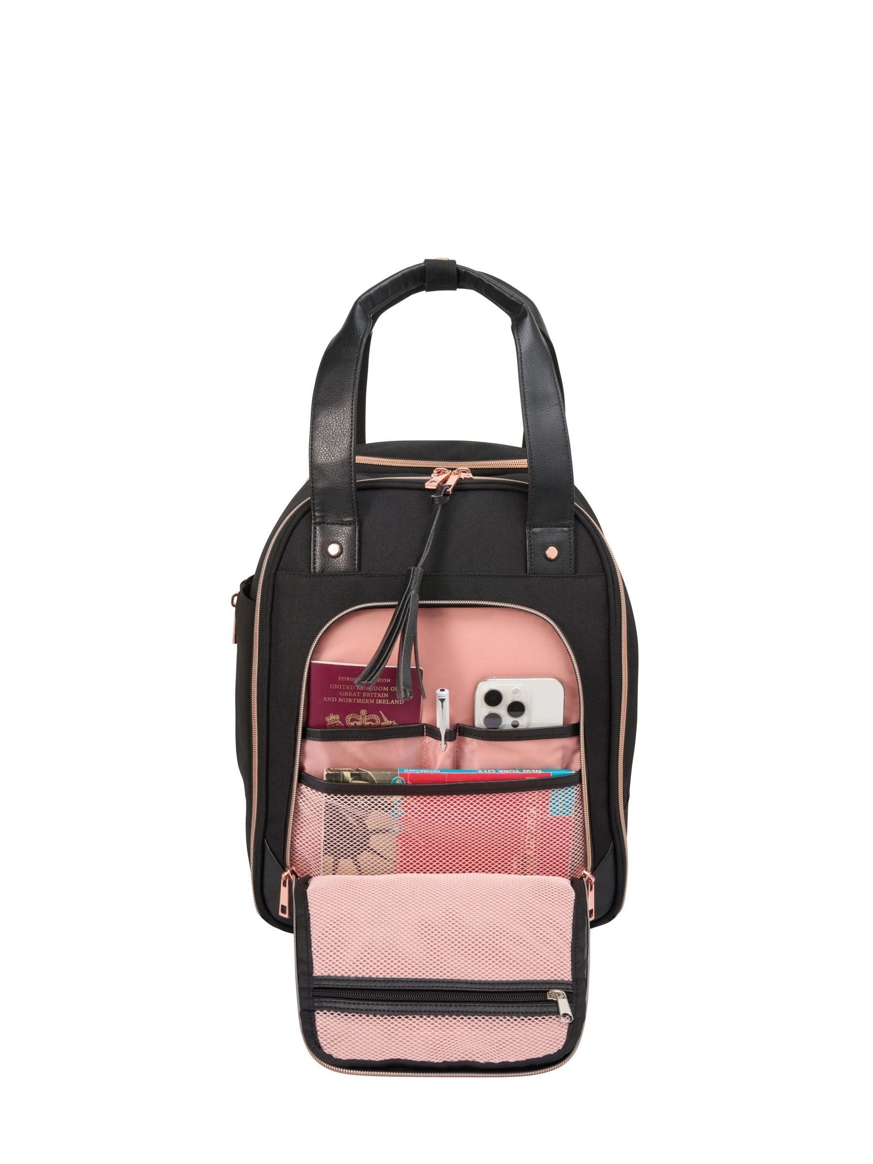 Cabin Max Black Vela cabin trolley bag 40x30x20cm, imported from the UK