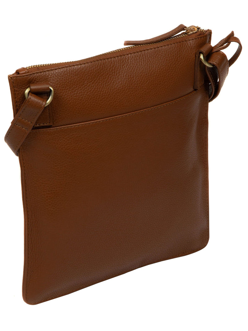 Pure Luxuries London brown Wren leather cross body bag - British product