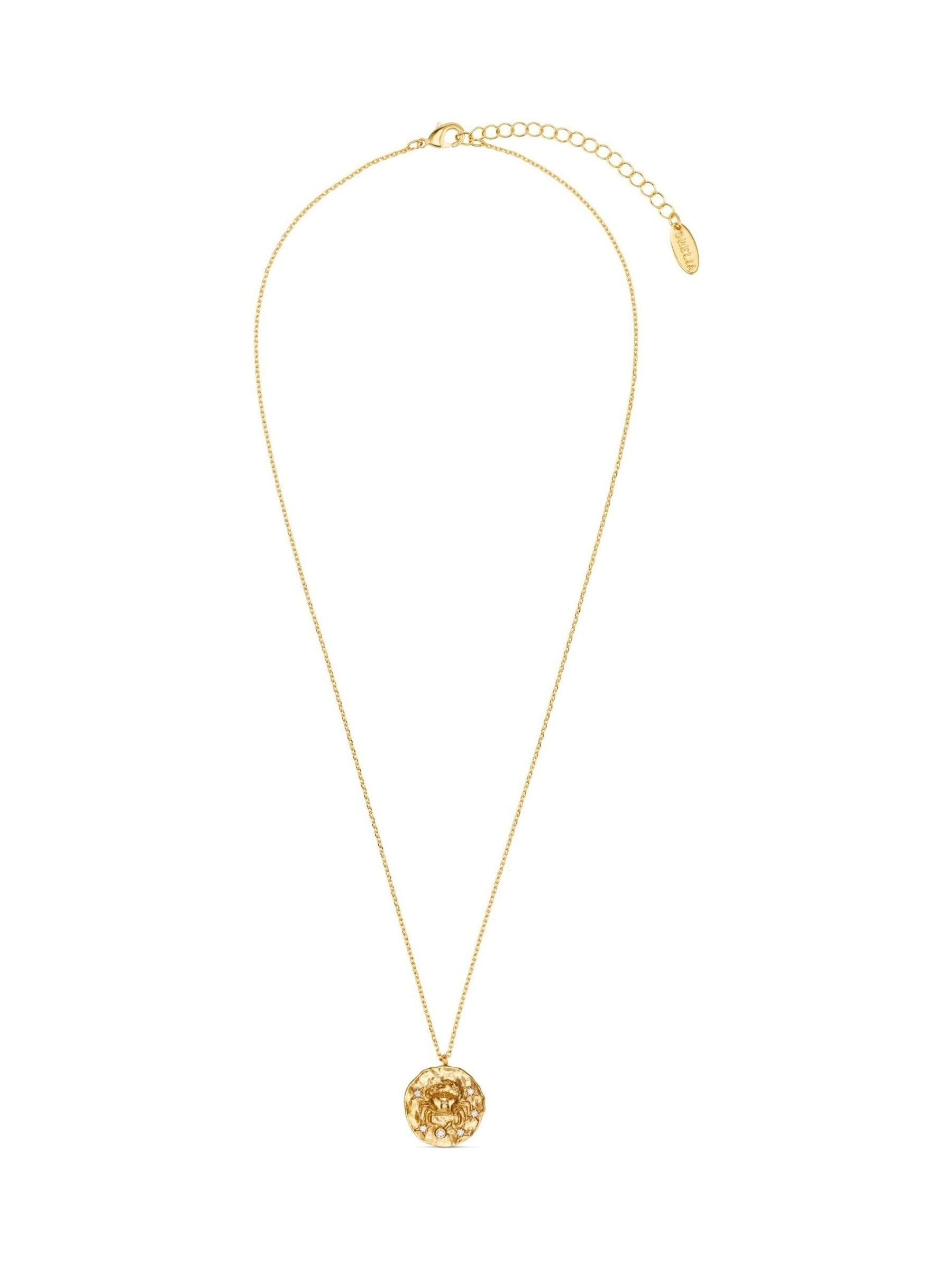 Orelia London Cancer zodiac necklace 18k gold plated, UK version