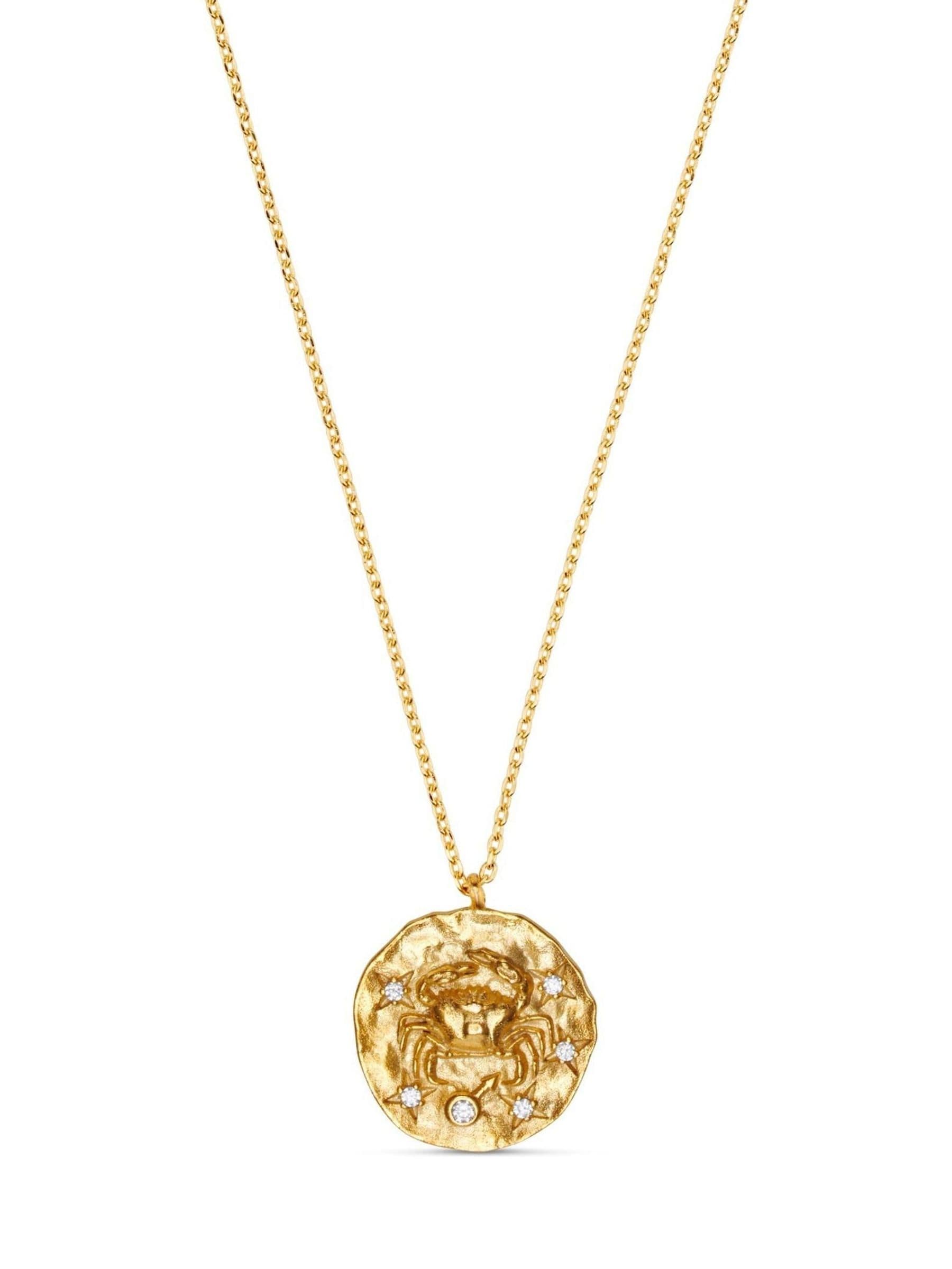 Orelia London Cancer zodiac necklace 18k gold plated, UK version