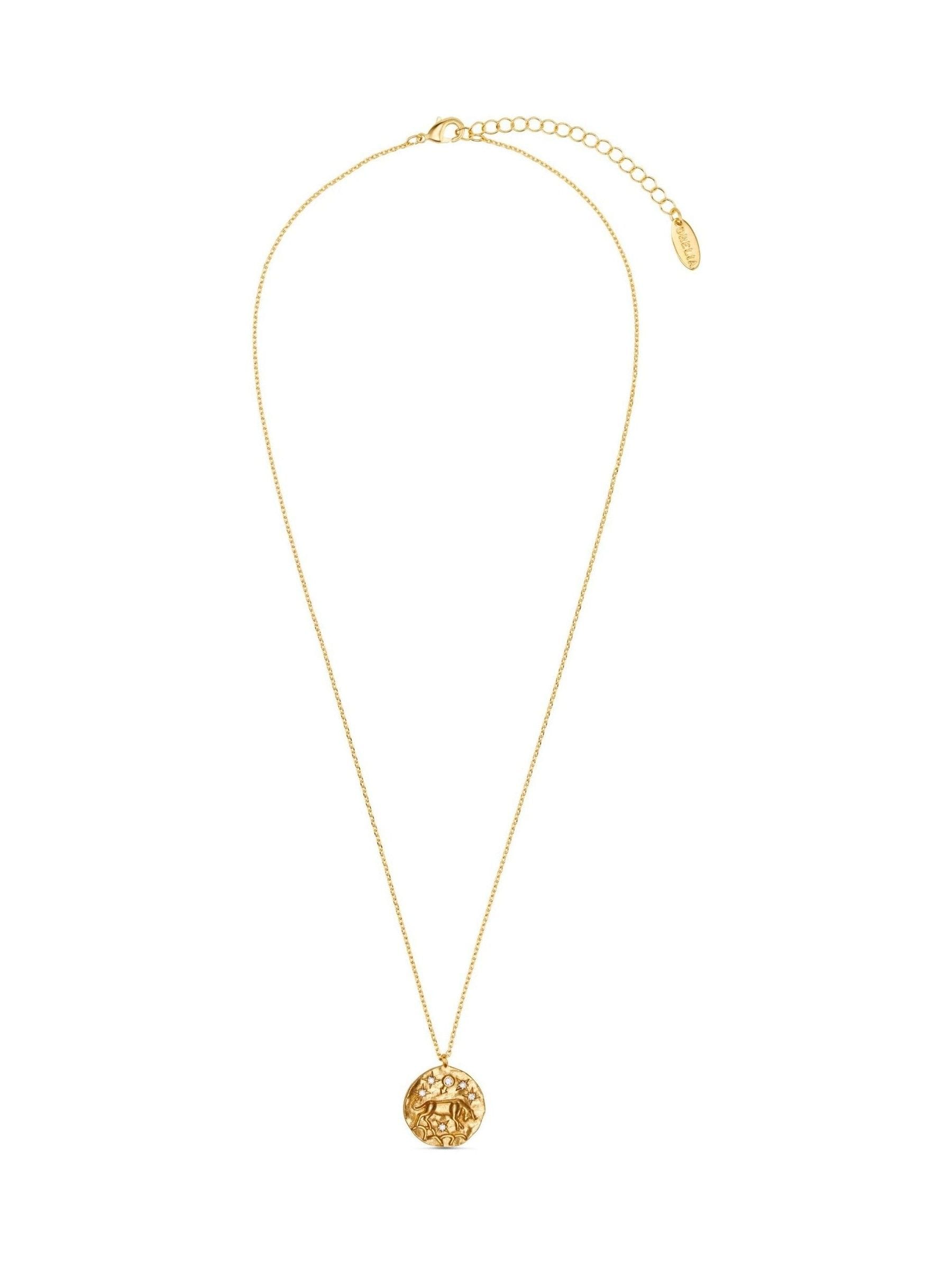 Orelia London gold Taurus zodiac necklace, imported from the UK