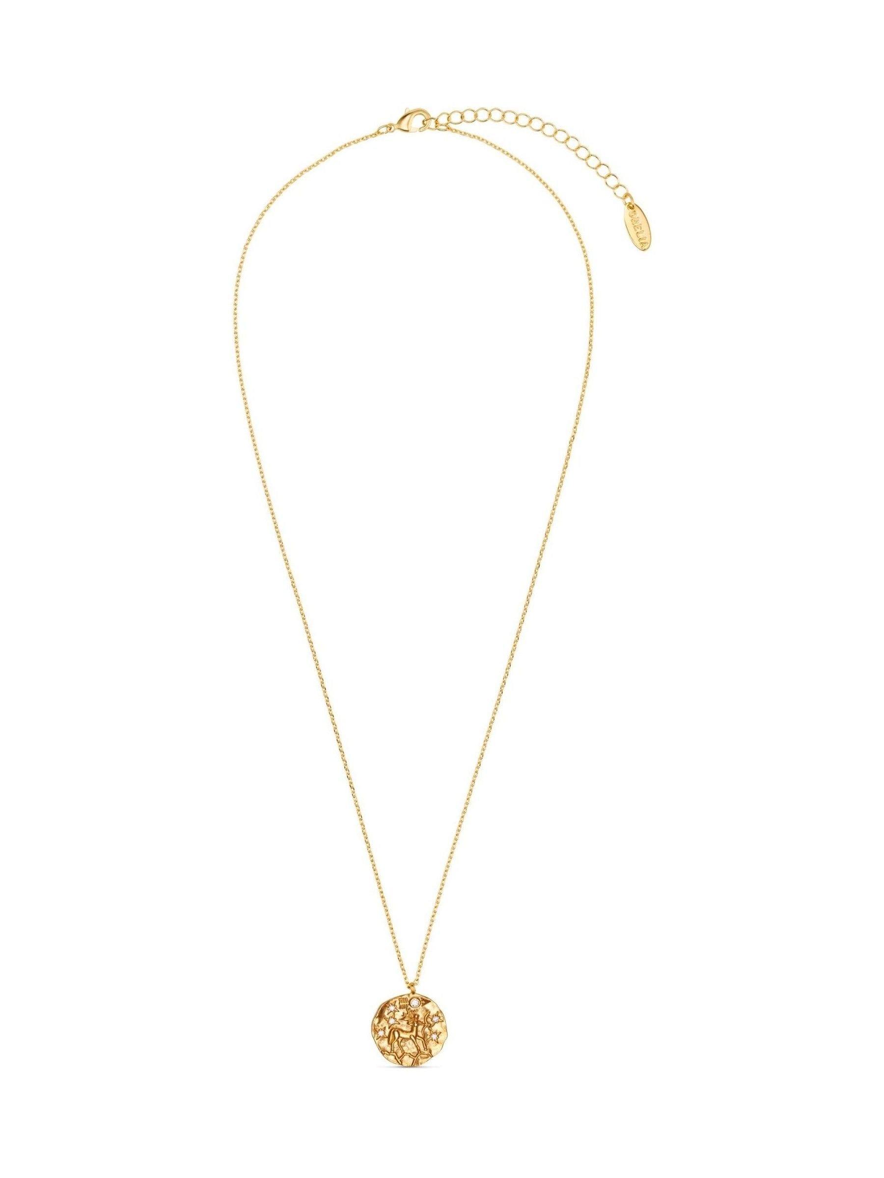 Orelia London Gold Capricorn Zodiac Necklace