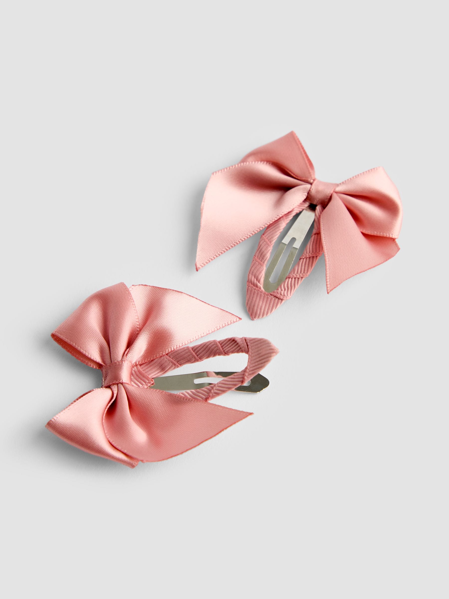 JoJo Maman Bébé pink bow hair clips 2 pack, UK version