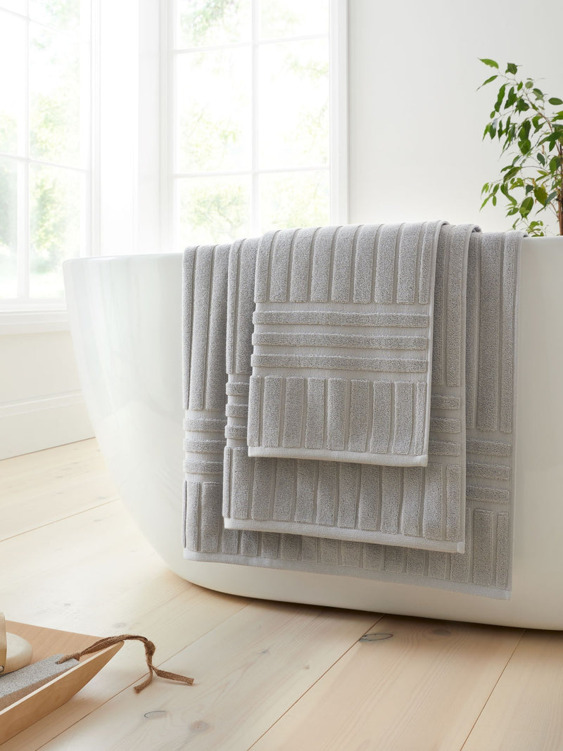 Bianca hotel stripe cotton towel collection, UK version