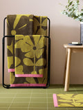 Orla Kiely Yellow Ochre Wildflower Towel