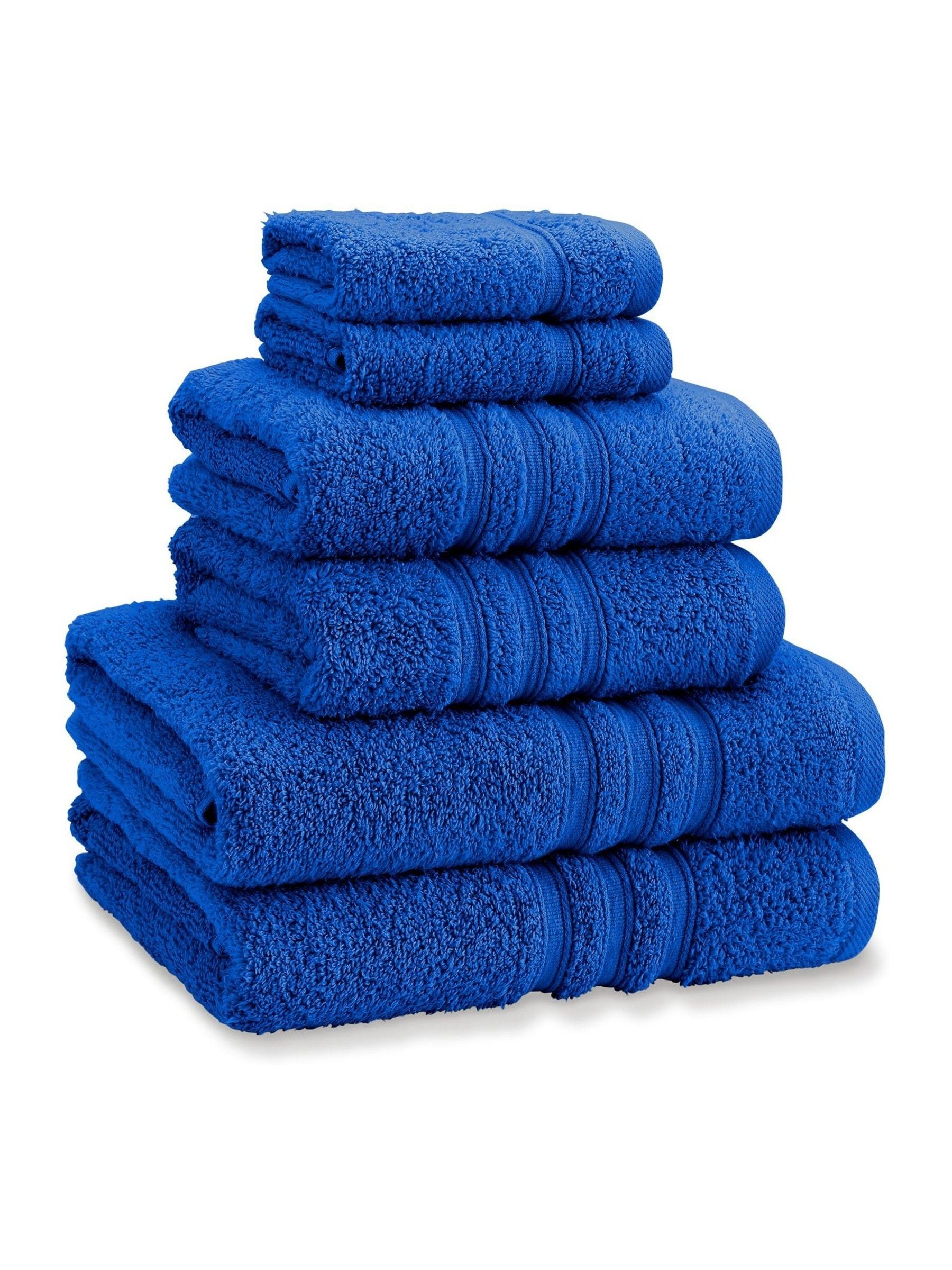 Catherine Lansfield 6 Piece Charcoal Grey Zero Twist 100% Cotton Towel Set