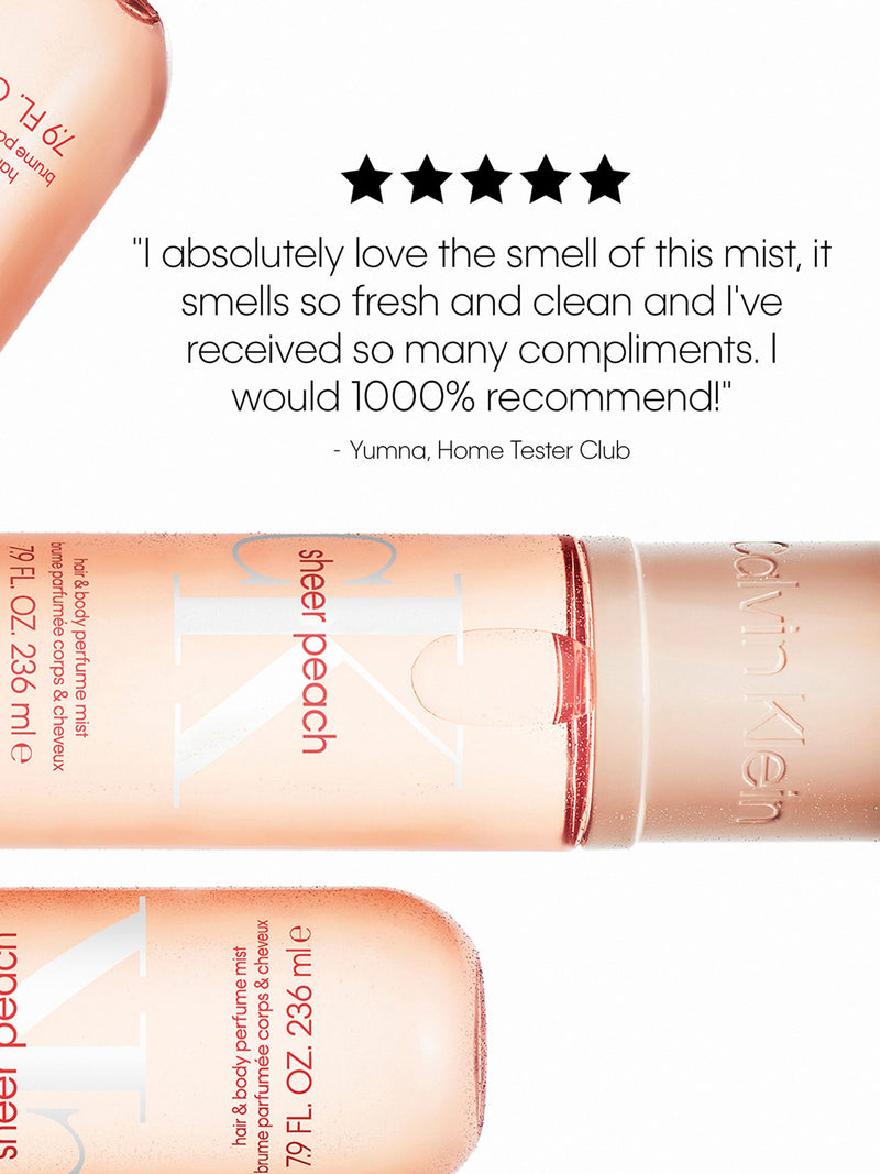 Calvin Klein Hair & Body Mist Sheer Peach 100ml, UK version