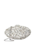 Dune London Silver Brides clutch bag (British brand)