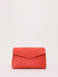Phase Eight Purple Suede Clutch Bag