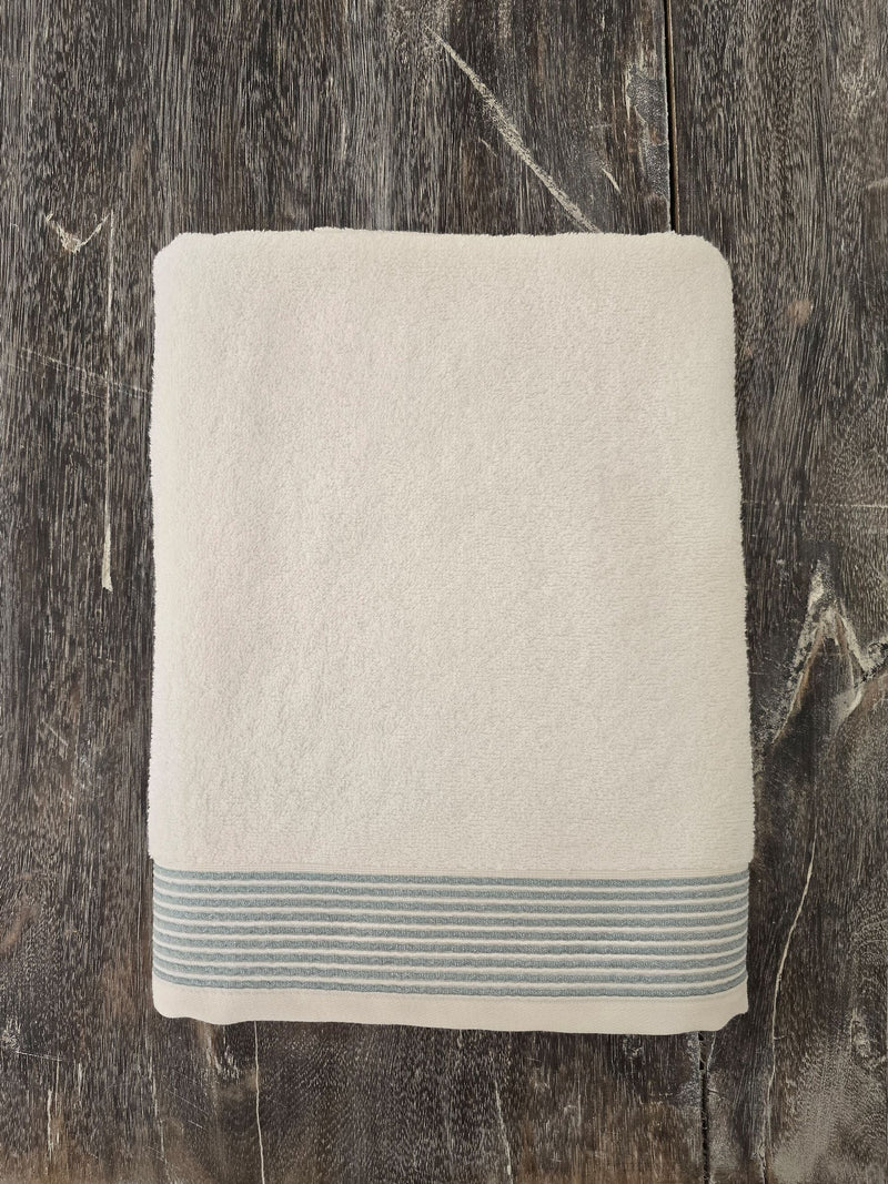 Casa Lusso slate Turkish cotton towel set (British brand)