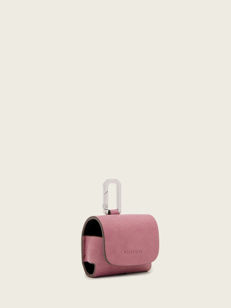 AllSaints pink leather AirPods case, UK version