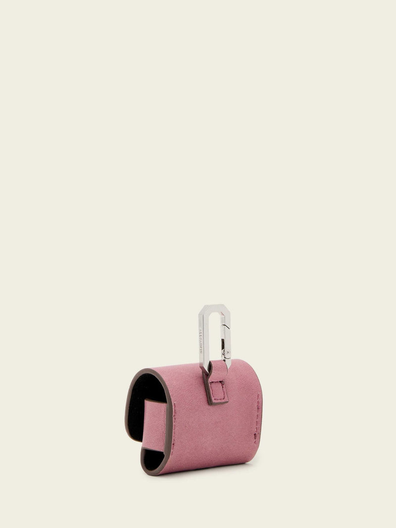 AllSaints pink leather AirPods case, UK version