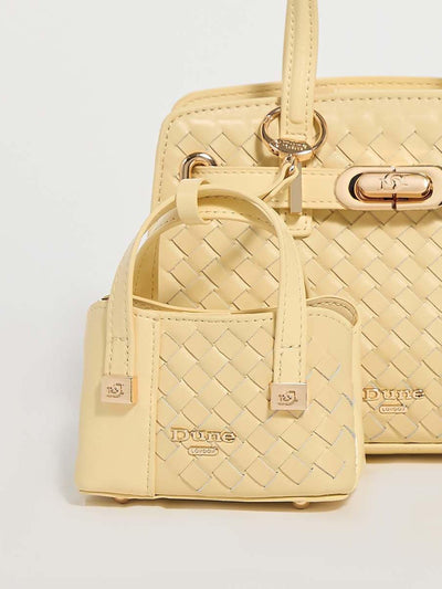 Next Dune London Yellow Small Dorry Micro Bag Charm- Buy online at McGrocer