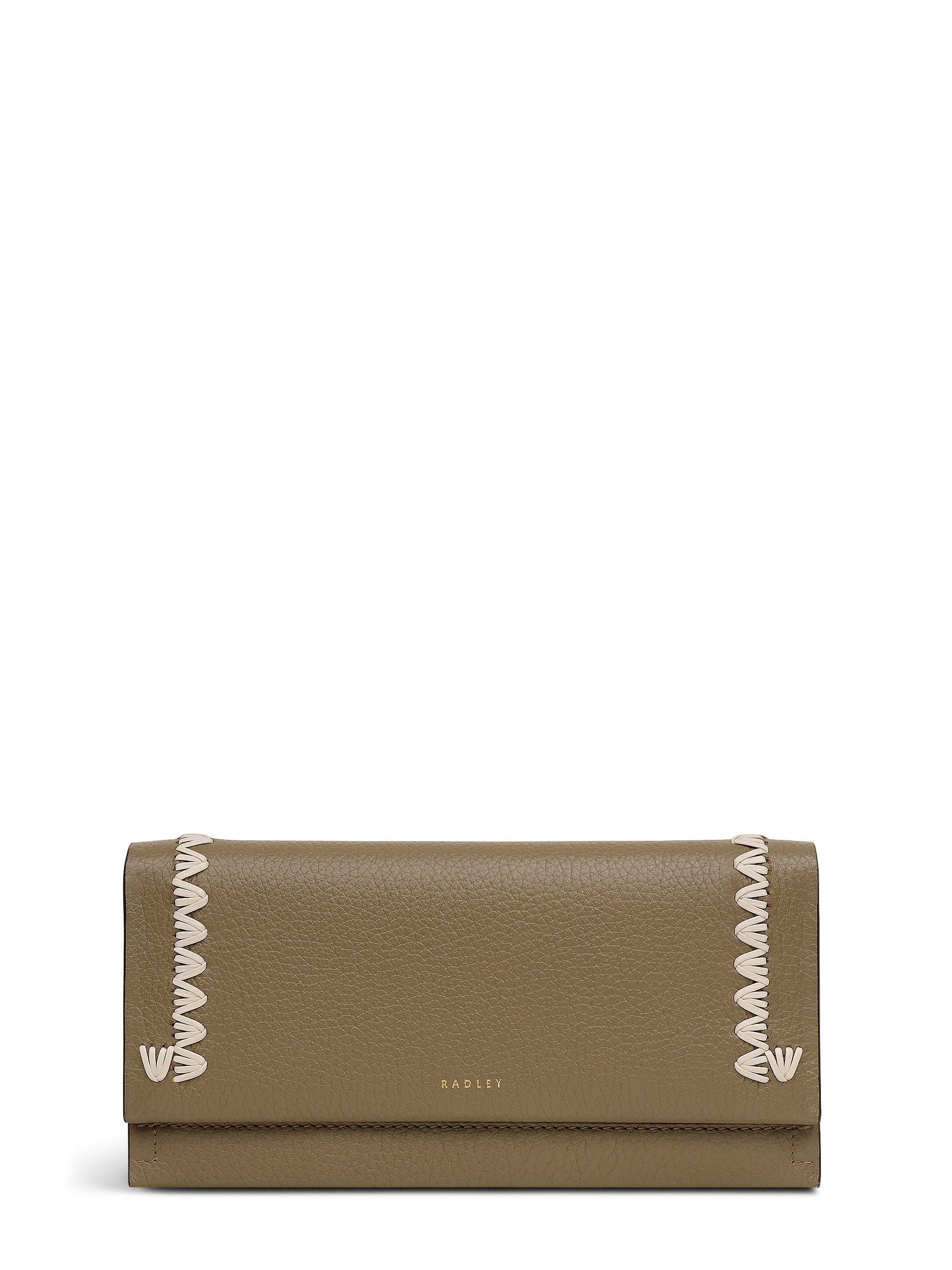 Radley Brown Oak Street Stitch Large Leather Wallet, UK version