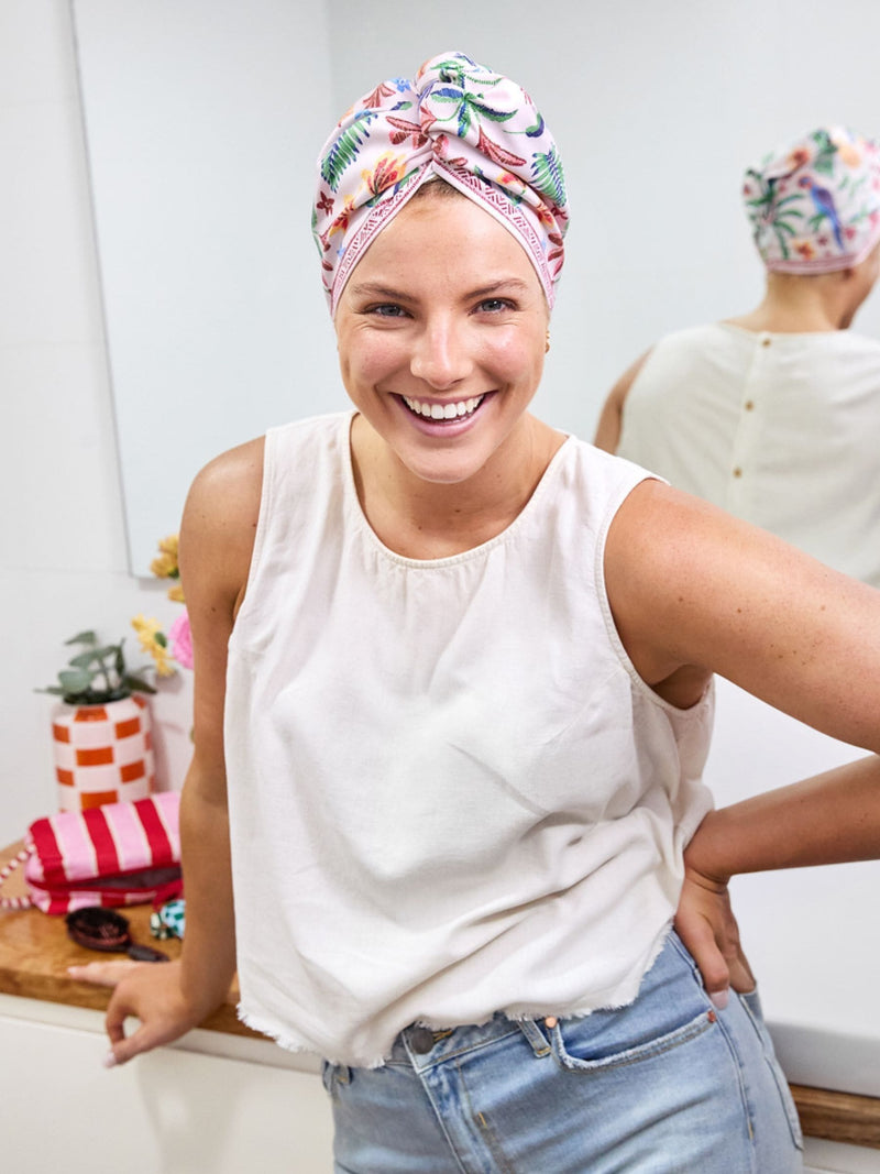 Dock & Bay Pink Paradise Hair Wrap One Size - British product