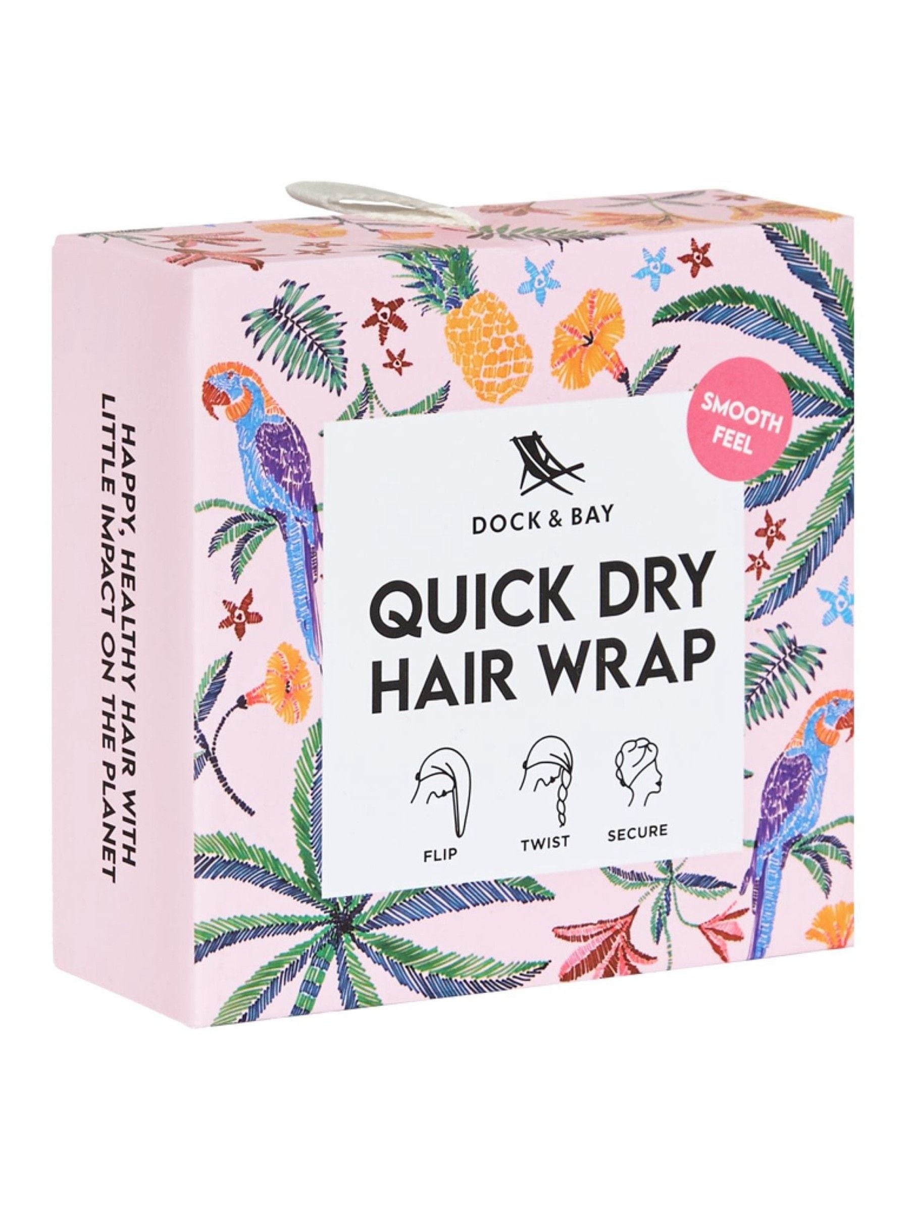 Dock & Bay Pink Paradise Hair Wrap One Size - British product