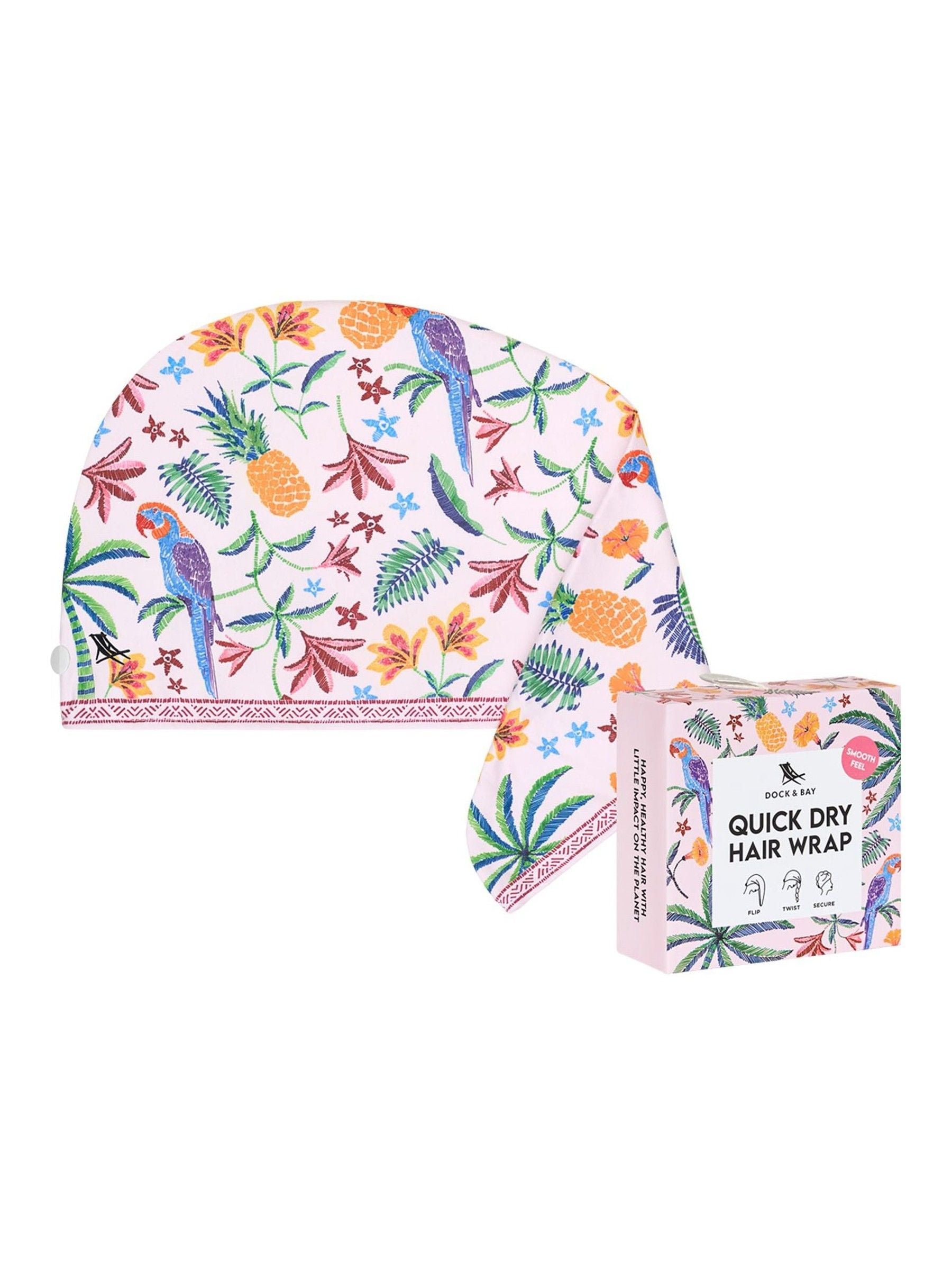 Dock & Bay Pink Paradise Hair Wrap One Size - British product