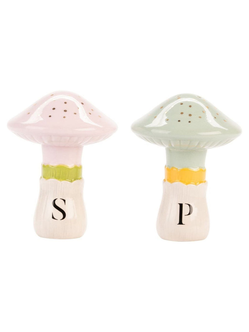 Yvonne Ellen mushroom salt pepper shakers dolomite ceramic (British brand)