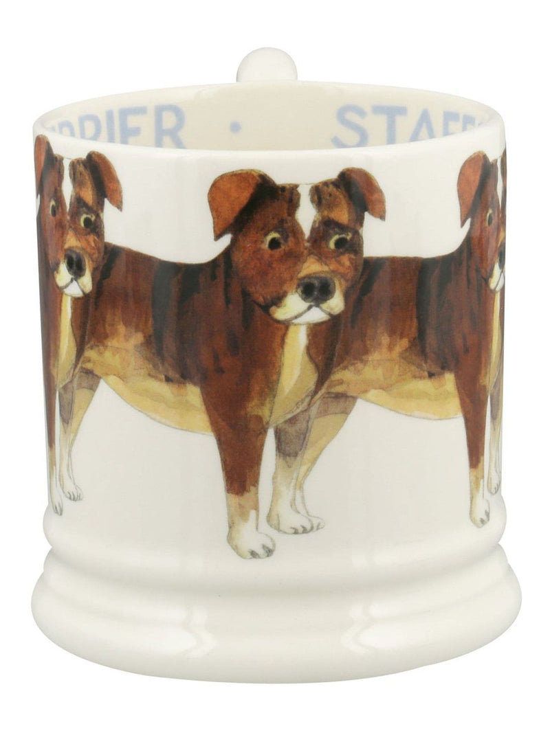 Emma Bridgewater Staffordshire Bull Terrier half pint mug - British product