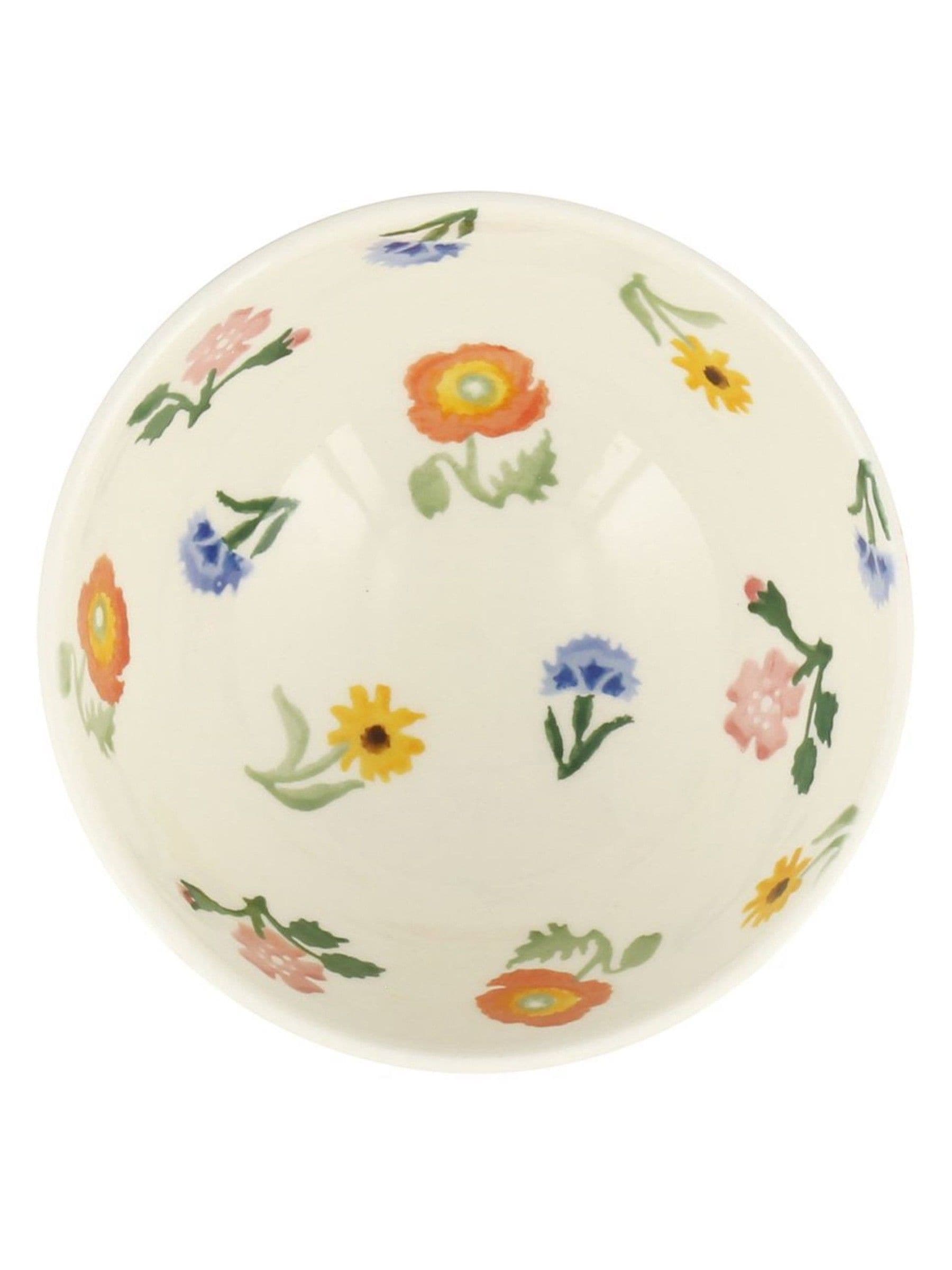 Emma Bridgewater Cream Poppies and Pinks French bowl, UK version