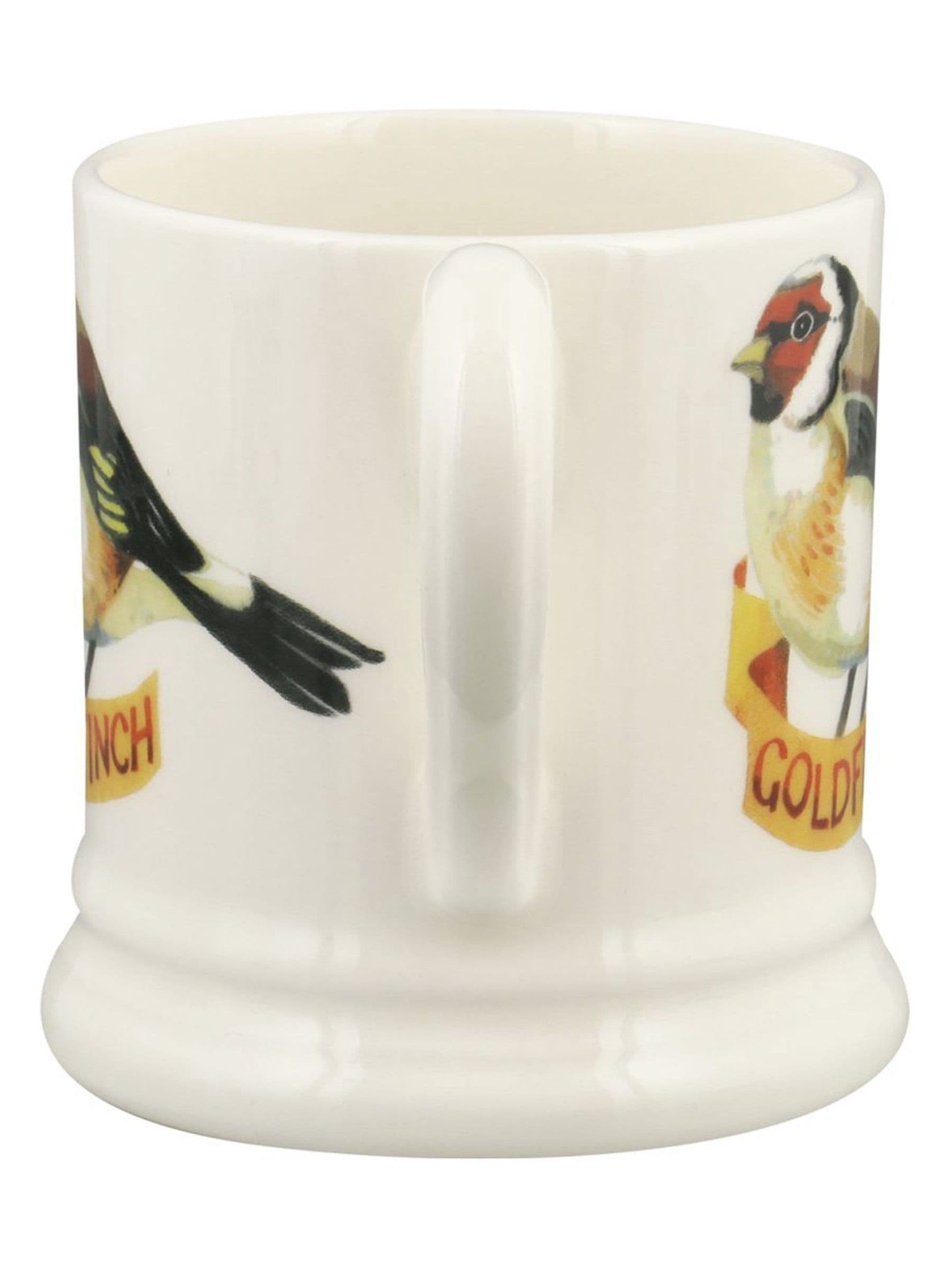Emma Bridgewater Cream Goldfinch half pint mug - British product