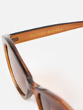 Oliver Bonas brown mocha crystal angled oval sunglasses (British brand)