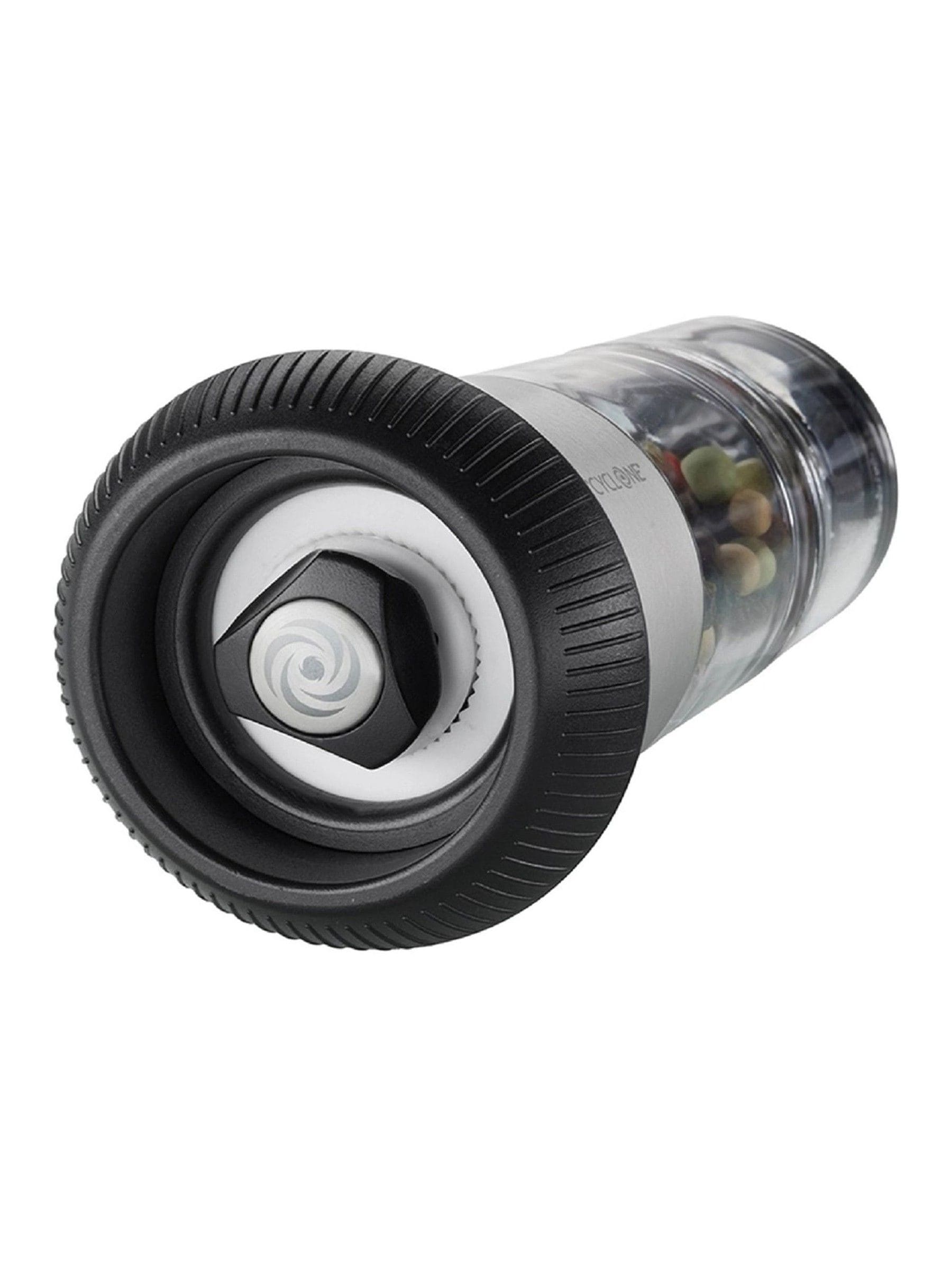 GEFU X-Plosion pepper mill and salt shaker black or silver (British brand)