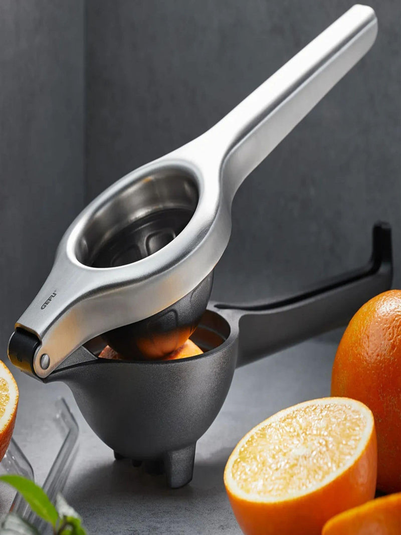 GEFU Lemon Pro citrus press stainless steel - British product