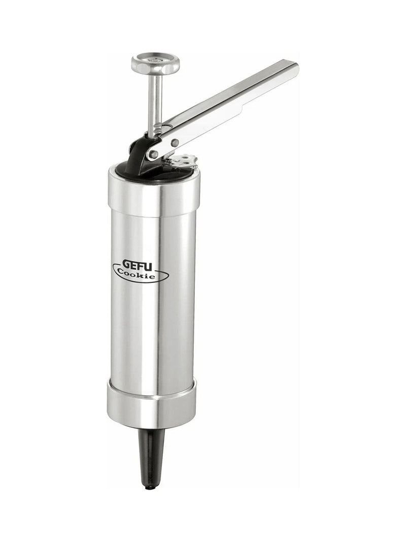 GEFU pastry press with 20 motif discs and 4 nozzles (British brand)