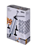 GEFU pastry press with 20 motif discs and 4 nozzles (British brand)
