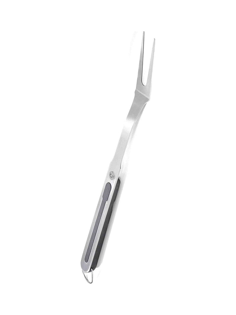 Gefu stainless steel BBQ tongs and fork set silver - British product