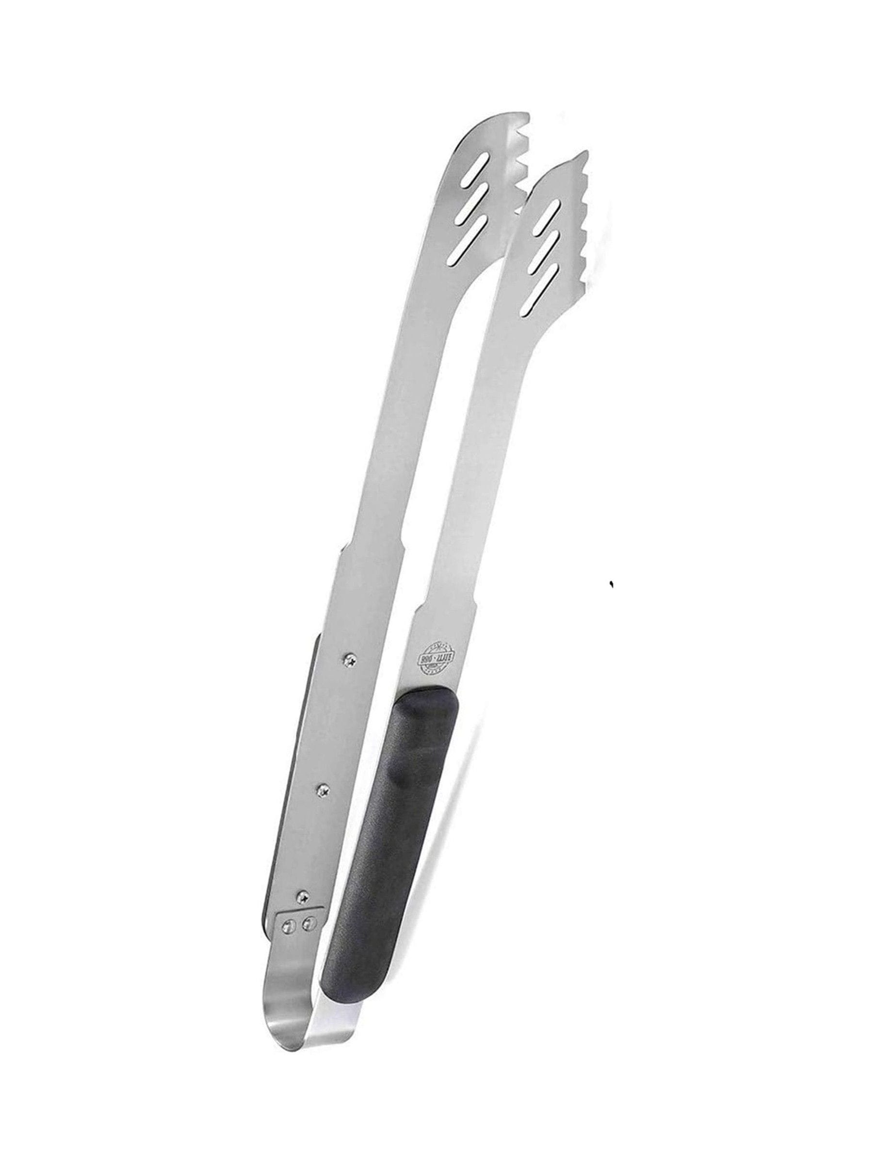 Gefu stainless steel BBQ tongs and fork set silver - British product