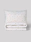 Teal Blue Terrazzo duvet cover and pillowcases set (British brand)