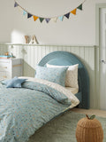 Teal Blue Terrazzo duvet cover and pillowcases set (British brand)