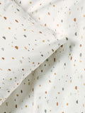 Teal Blue Terrazzo duvet cover and pillowcases set (British brand)
